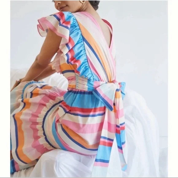 Anthropologie Plenty by Tracy Reese Ruffled Maxi Dress NWT - Picture 4 of 13